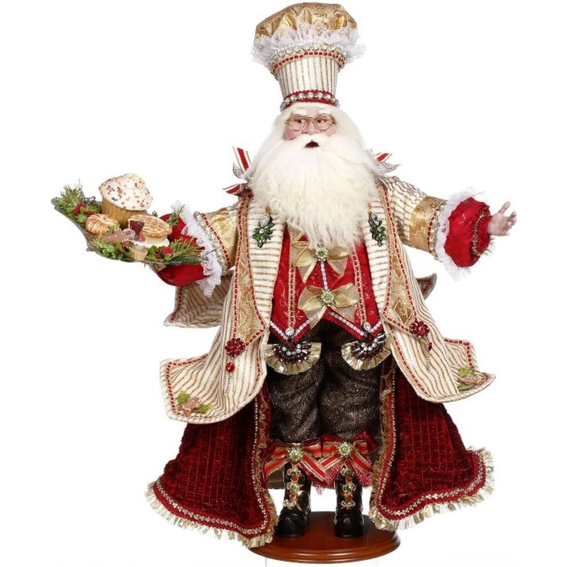 Mark Roberts Christmas 2023 Tasty Cuisine Santa Figurine – 26 Inches