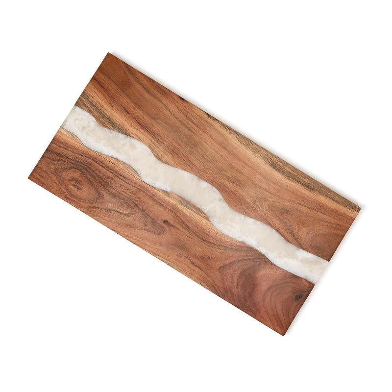 Two’s Verglas Hand-Crafted Charcuterie / Tapas / Cheese Board w/ Resin Inlay