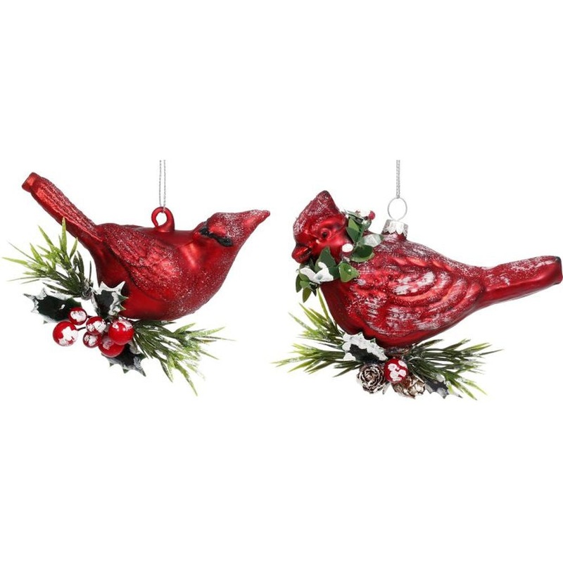 Mark Roberts Christmas 2023 Christmas Bird Ornament 4.5”, Assortment of 2
