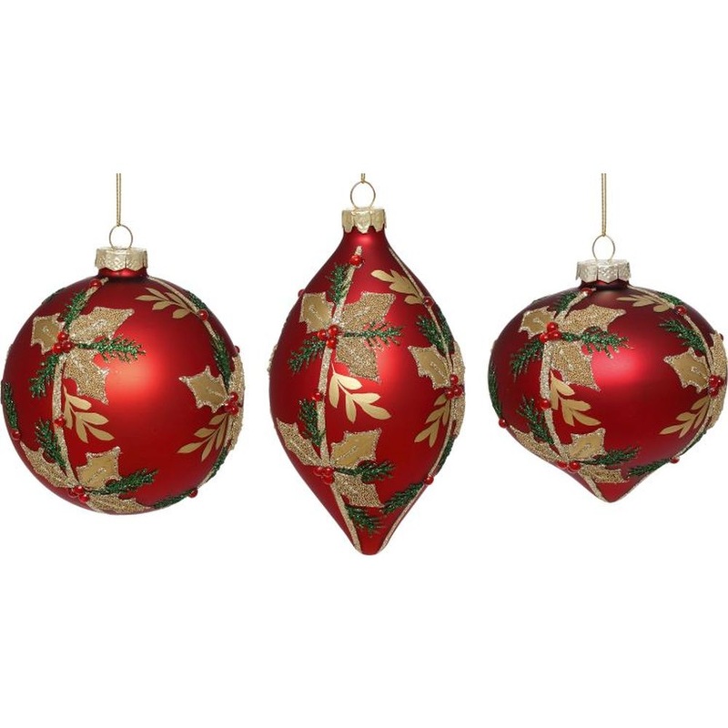 Mark Roberts Christmas 2023 Christmas Holly Berry Ornament 3-5”, Assortment of 3