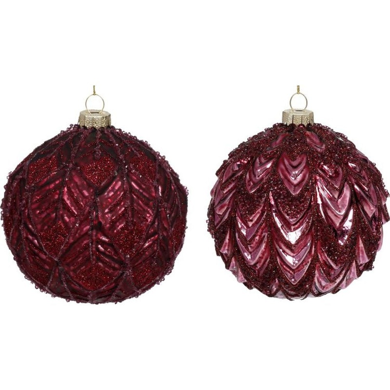 Mark Roberts Christmas 2023 Glitter Ball Ornament 4”, Assortment of 2