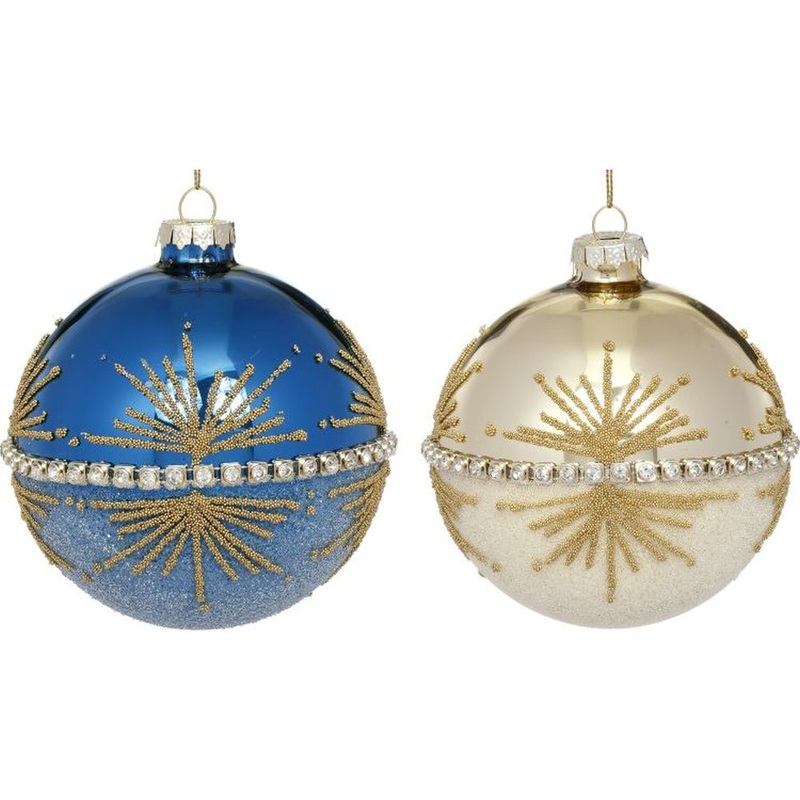 Mark Roberts Christmas 2023 Starbright Ball Ornament 4”, Assortment of 2