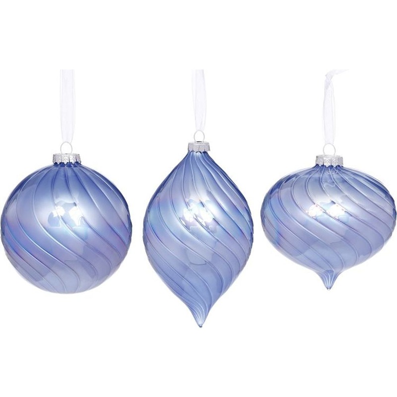 Mark Roberts Christmas 2023 Swirl Ornament 4-5.5”, Assortment of 3
