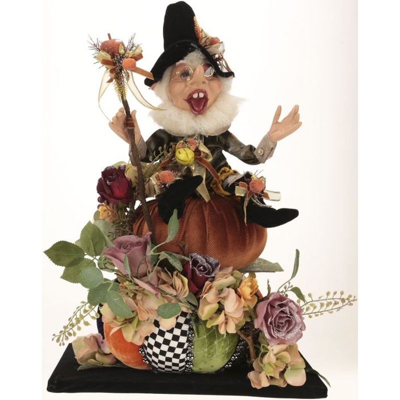 Mark Roberts Fall 2023 Thanksgiving Elfin Pumpkin Figurine, Large