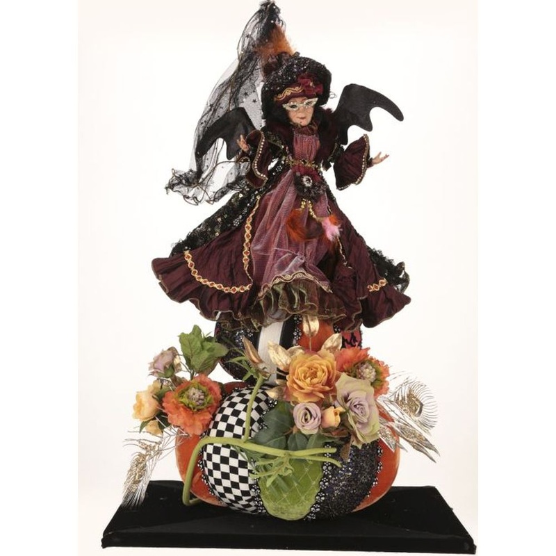 Mark Roberts Fall 2023 Witch On Pumpkins Figurine