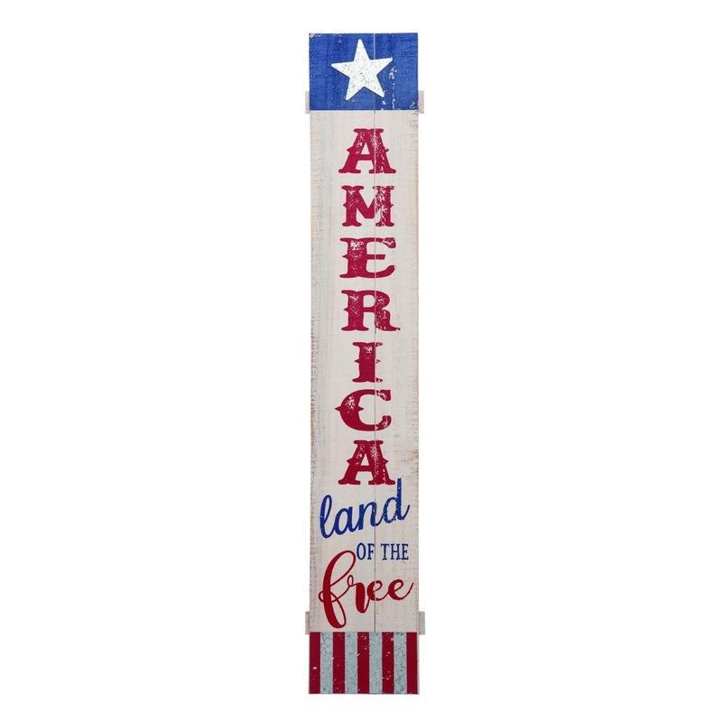 Transpac Wood Americana Sign Decor