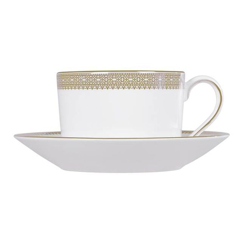 Wedgwood Vera Wang Lace Gold Teacup & Saucer