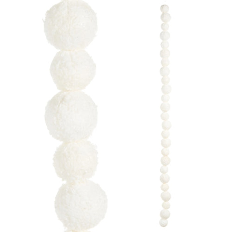Raz Imports 2023 Dashing Through The Snow 4′ Snowball Garland