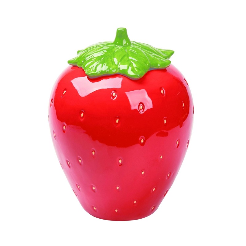 Transpac Dolomite Strawberry Cookie Jar.