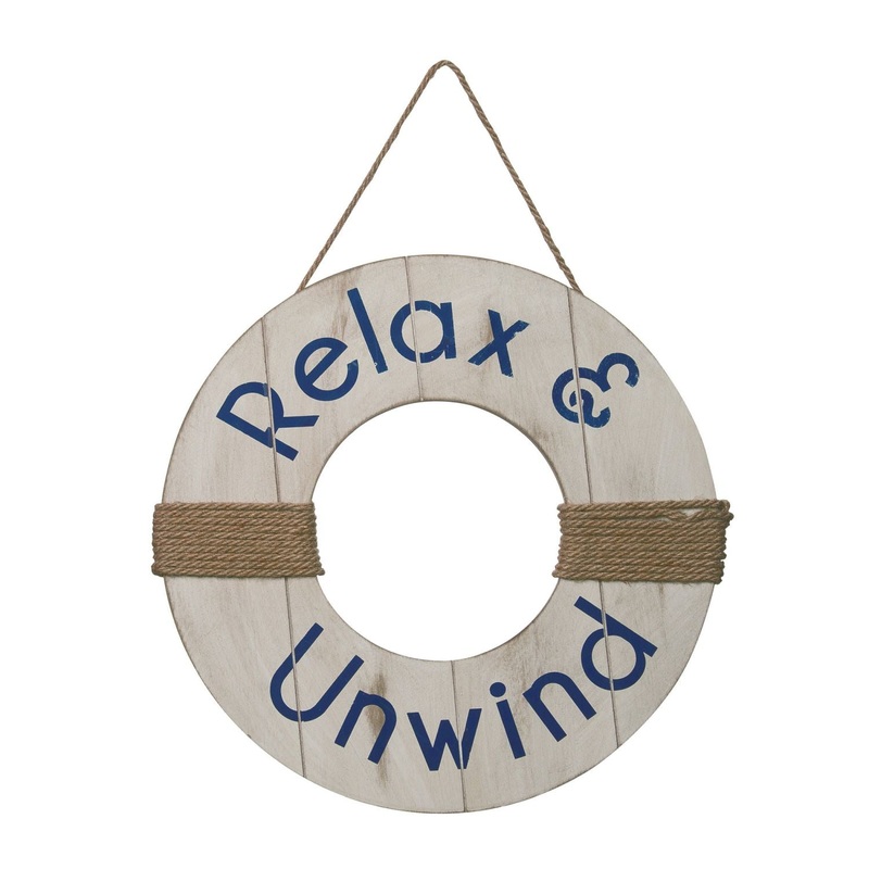 Transpac MDF Life Preserver Door Decor