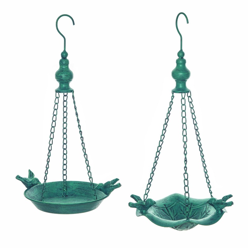 Transpac Metal Hanging Feeder With Hummingbird, Set Of 2, Assortment