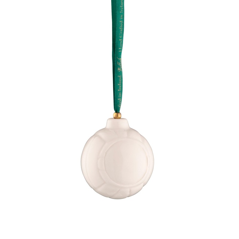Belleek Classic Ornaments – Gaelic Ball Ornament, 1.96(D)