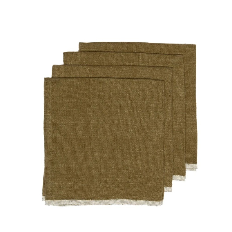Caravan Home Chunky Linen Napkins 20X20 – Set Of 4