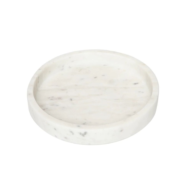 Caravan Home Marble Petite Round Tray 8X1.5