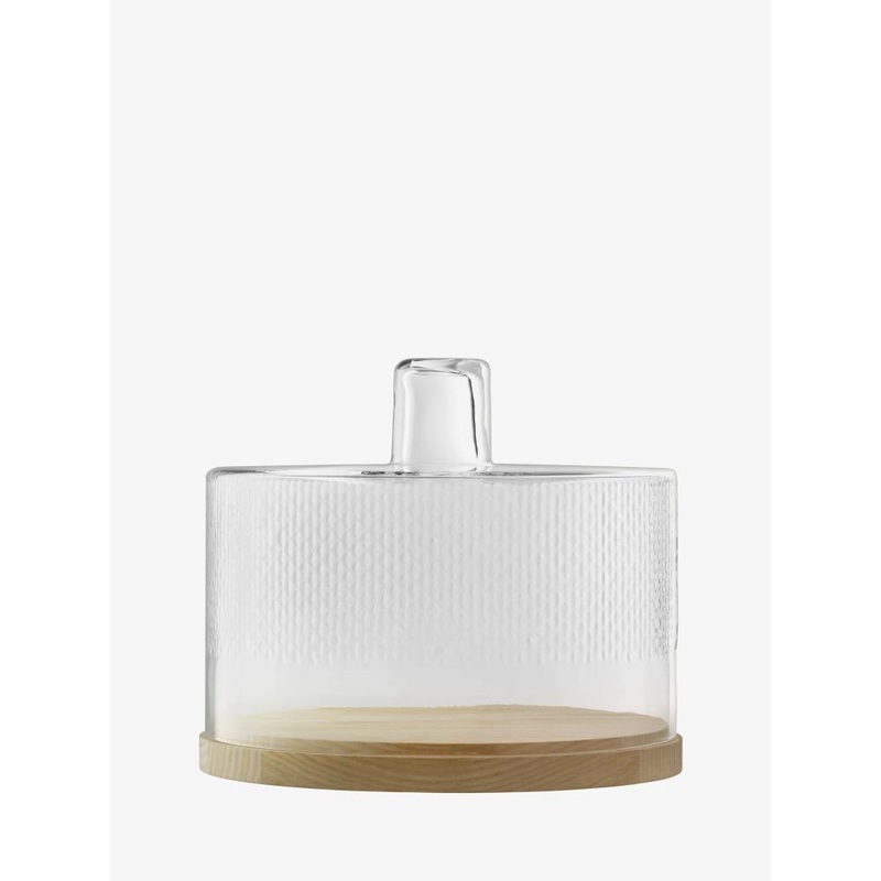 LSA International Wicker Dome & Ash Base 11.5In/H9.75In Clear