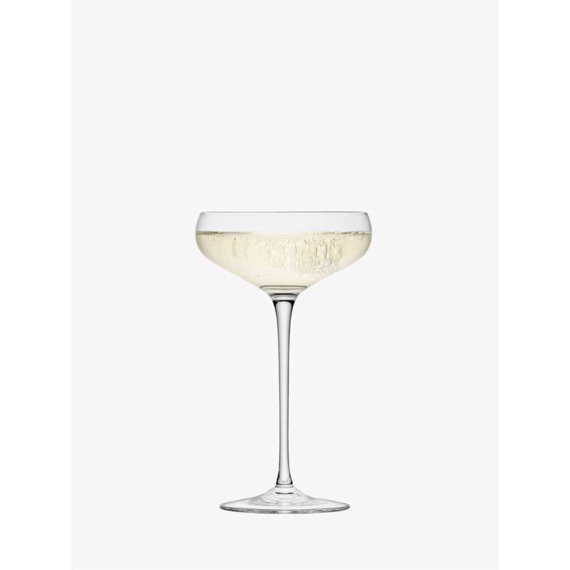 LSA International Wine Champagne Saucer 10Oz Clear Set Of 2