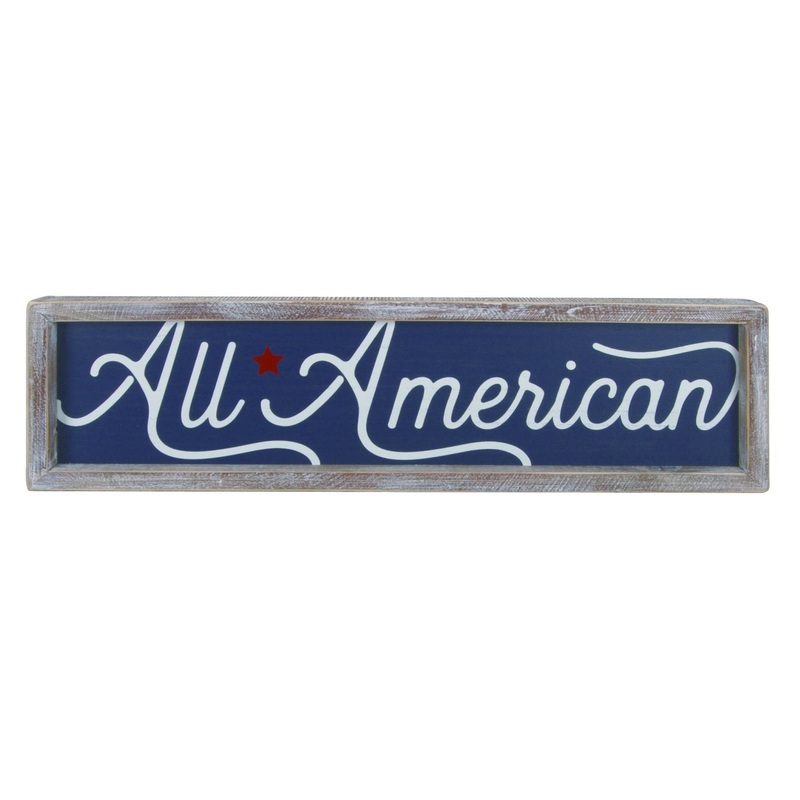 Transpac Wood Layered All American Wall Decor