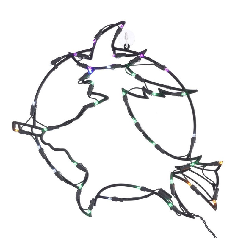 Vickerman 18 Witch Wire Silhouette with 35 LED Lights, Plastic