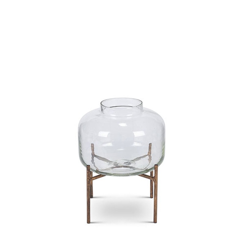 Gerson Company Set of 2 Glass Candle Holder