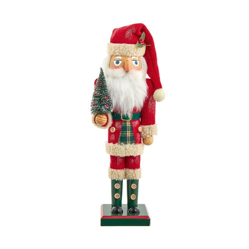 Kurt Adler 15 Wooden Santa Nutcracker