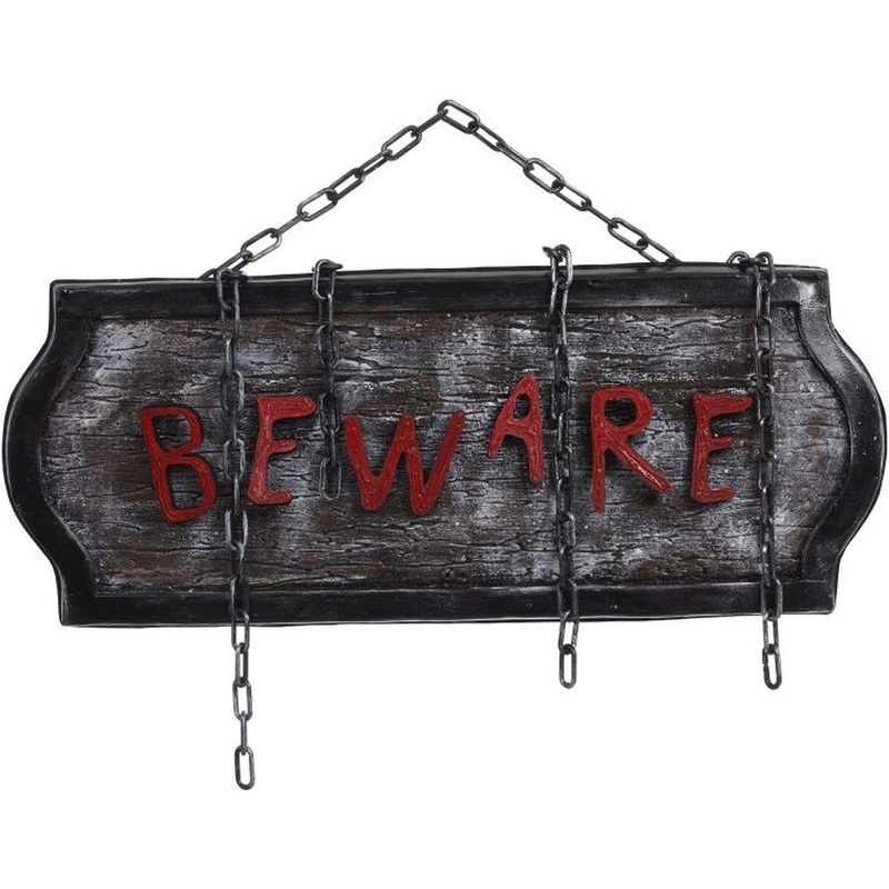 Mark Roberts 2020 Collection Beware Sign 20×7 Inches Wall Decor