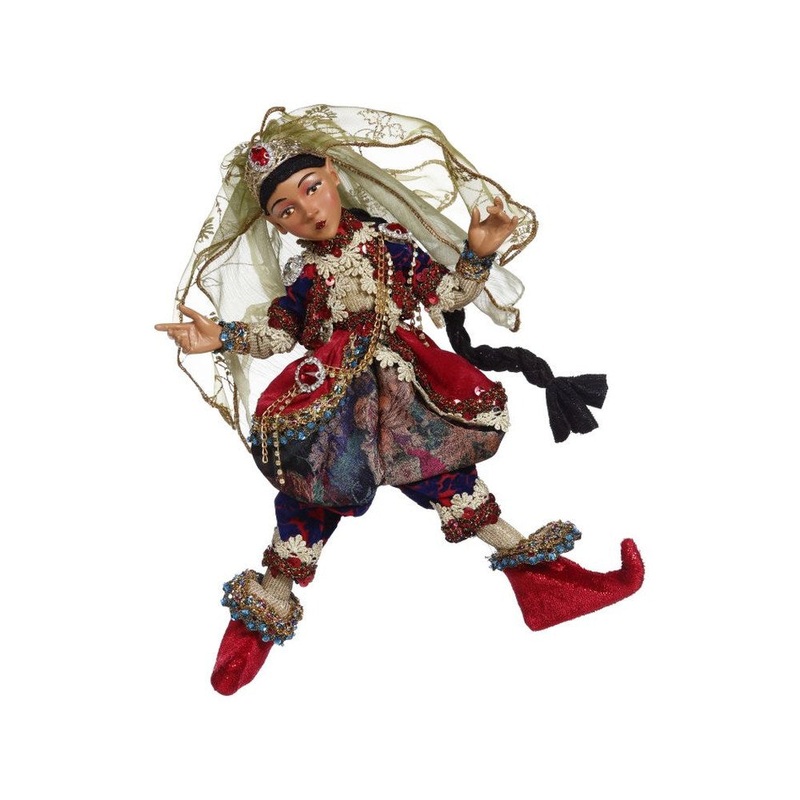 Mark Roberts 2021 Indian North Pole Girl Elf Figurine