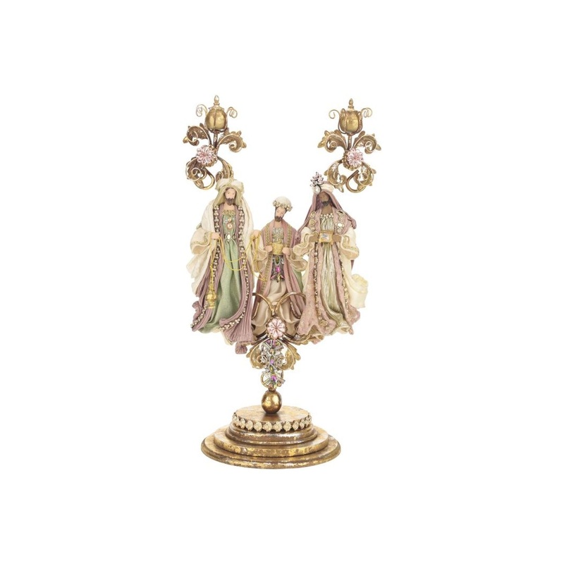 Mark Roberts Christmas 2023 3 Kings On Pedestal Figurine – 23 Inches