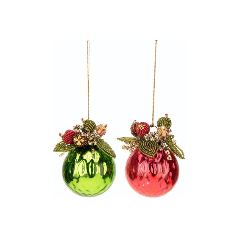 Mark Roberts Christmas 2023 Berry Balls Ornament 3.5”, Assortment of 2