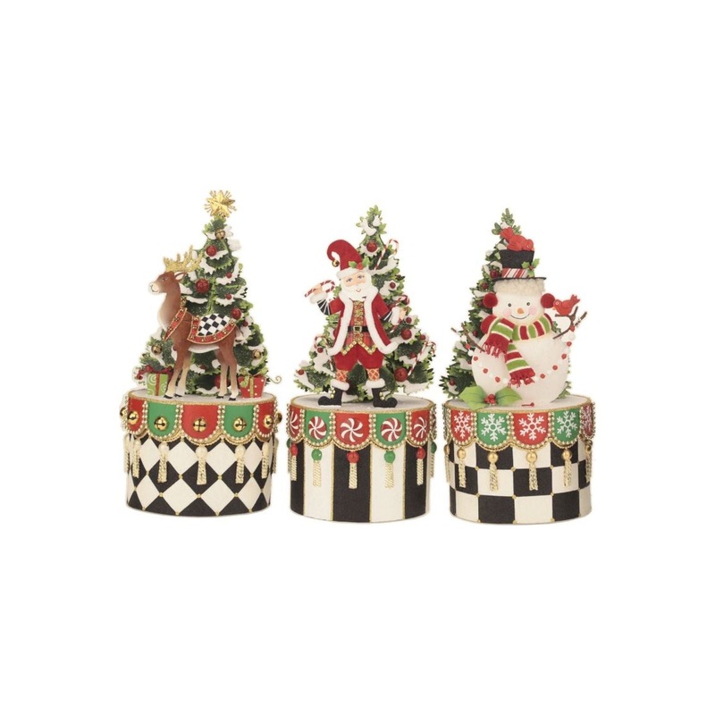 Mark Roberts Christmas 2023 Festive Christmas Box, Assortment Of 3 – 13.5 Inches