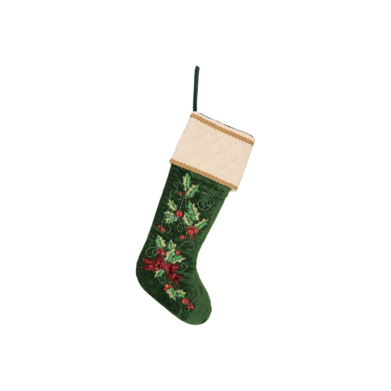 Mark Roberts Christmas 2023 Holly Berry Stocking 20”