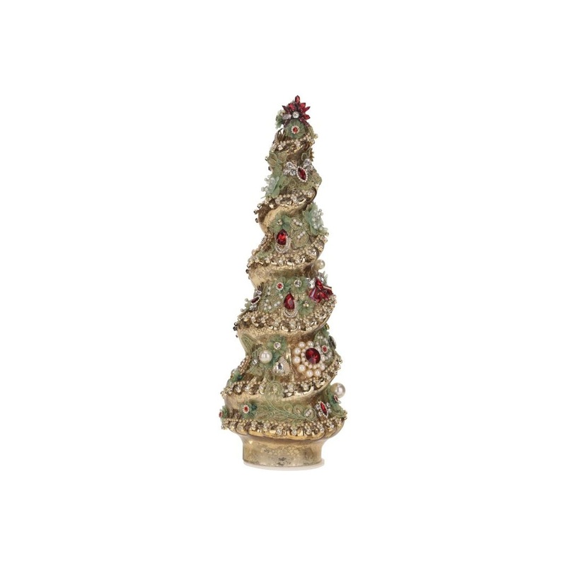 Mark Roberts Christmas 2023 Jeweled Christmas Tree, Gold – 15 Inches