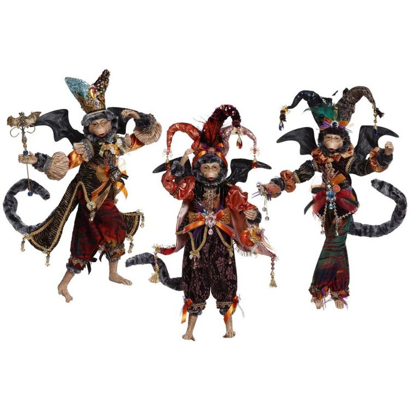 Mark Roberts Fall 2022 Halloween Monkey, Assortment Of 3