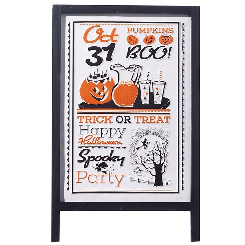 Raz Imports Halloween Party 24.5 Halloween Party Sandwich Board