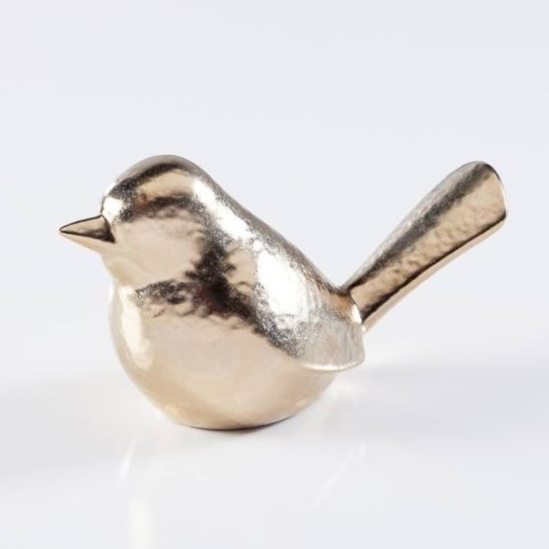 Torre & Tagus Lilo Dimpled Ceramic Bird Decor, 3.5x 2.75x 6