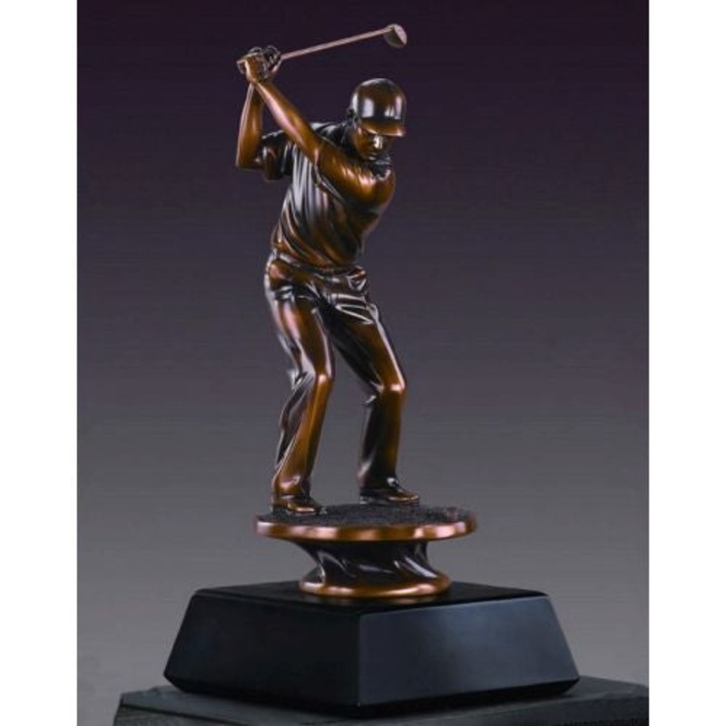 Treasure of Nature Male Golfer Statue, Resin