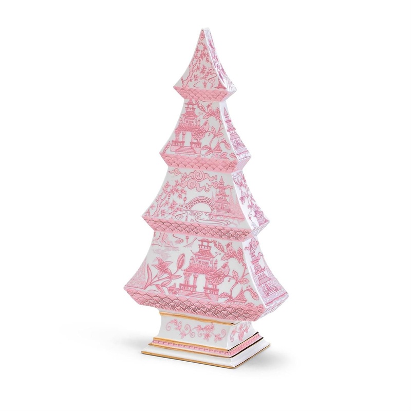 Two’s Company Chinoiserie Pastel Pink Tree – Dolomite