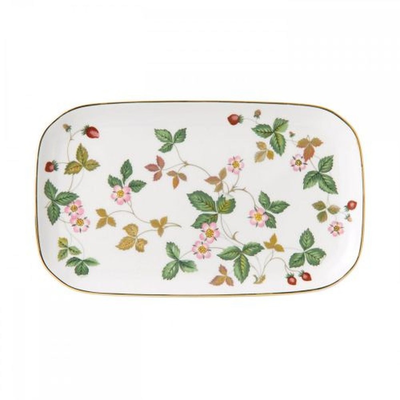 Wedgwood Wild Strawberry Rectangular Tray 9.8 Inch