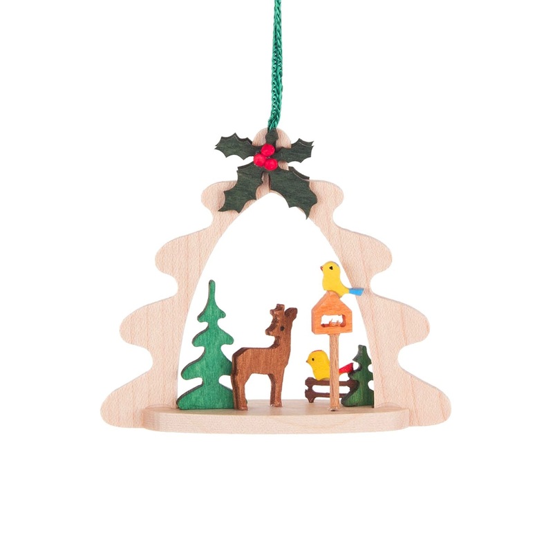 Alexander Taron Dregeno Ornament – Deer with Birdhouse