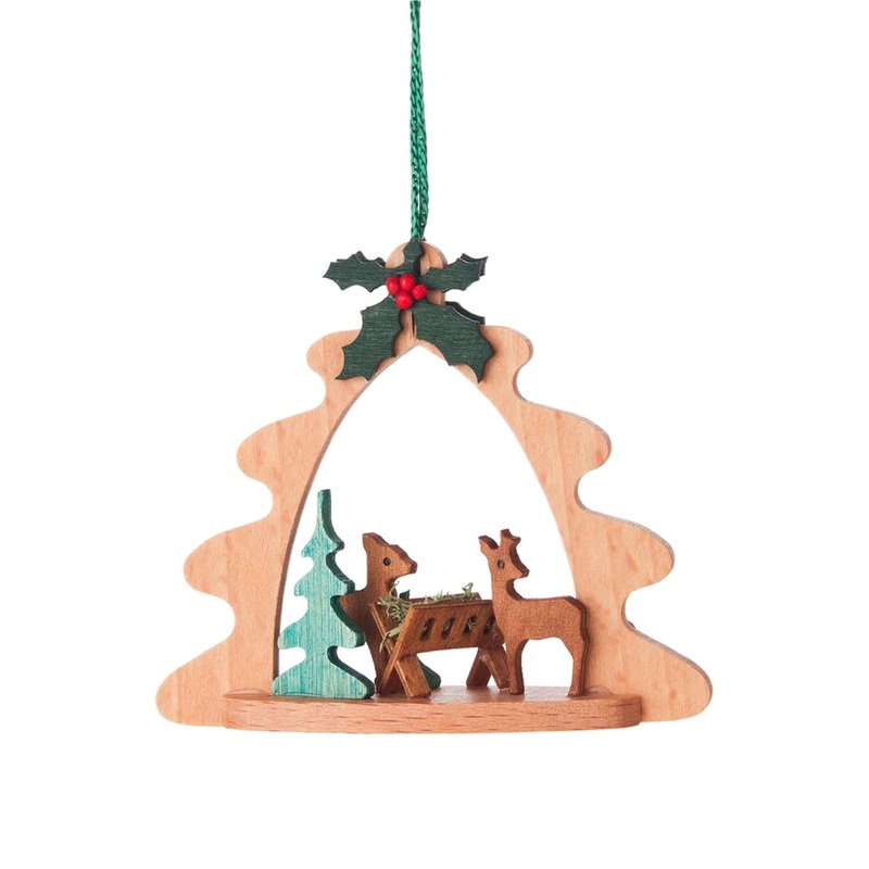 Alexander Taron Dregeno Ornament – Two Deer Feeding