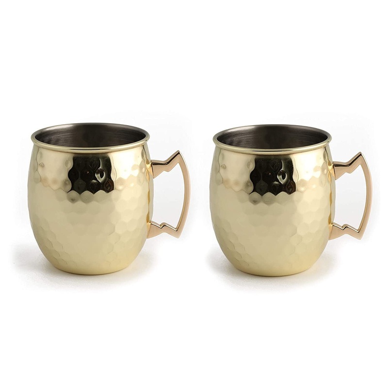 Cambridge 20 Ounce Gold Moscow Mule Mug-2 Pack