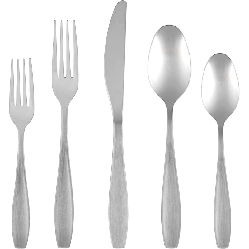 Cambridge Tyrus Satin/Mirror 18/0 20-Piece Flatware Set