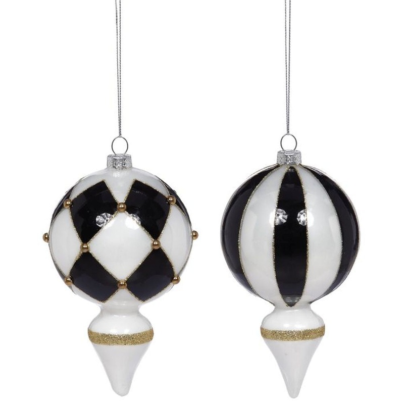 Mark Roberts 2022 Harlequin Ornament, Assortment Of 2 6.5 Inches