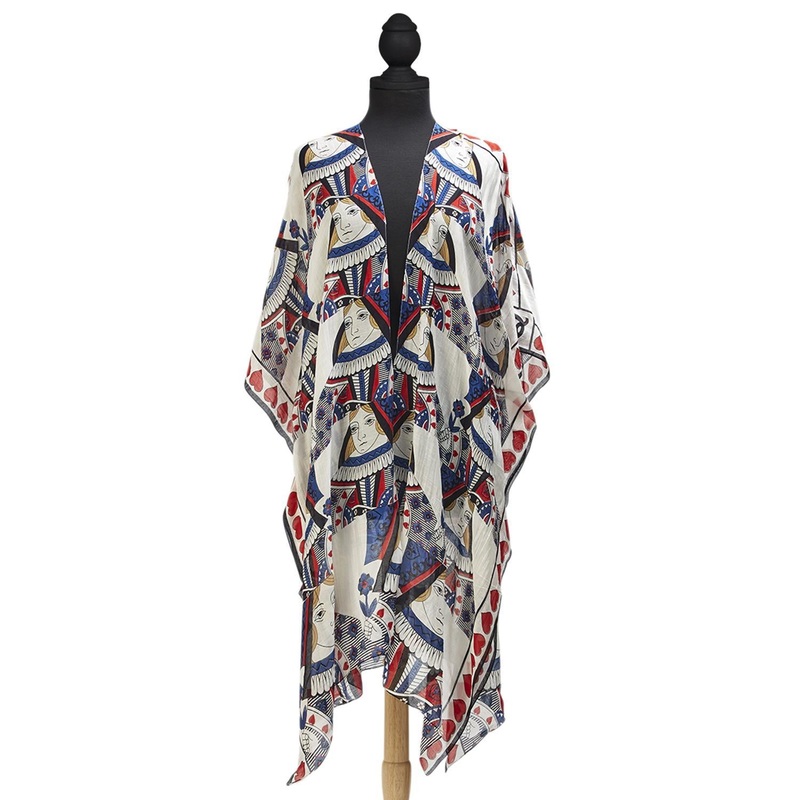 Two’s Company Queen of Hearts Long Kimono – Designed By One Hundred Stars