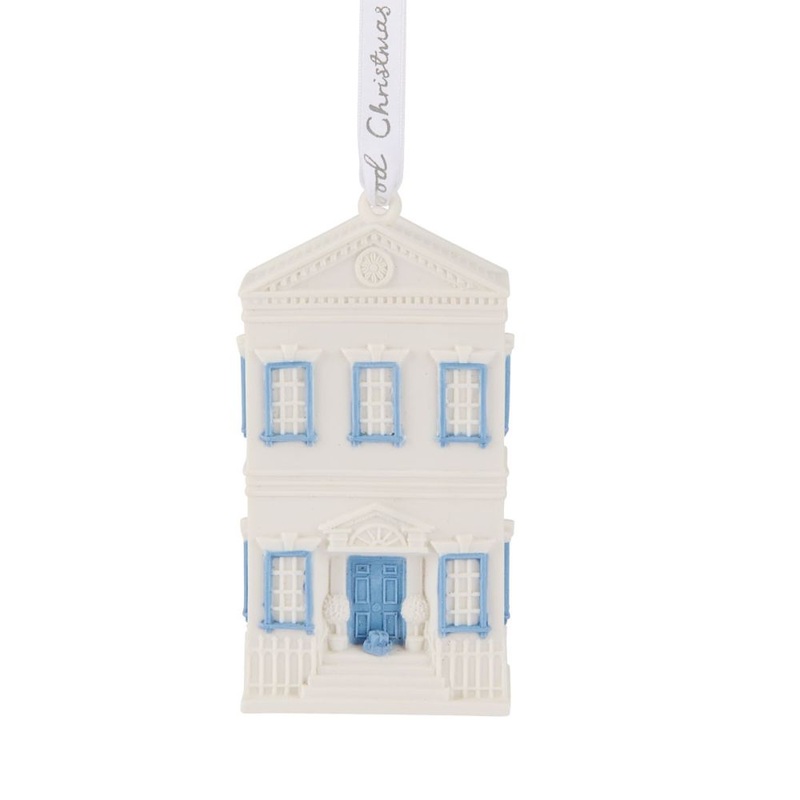 Wedgwood Christmas Standing Lithophane House Ornament