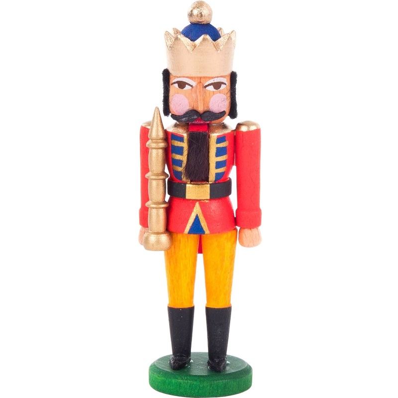 Alexander Taron Mini Nutcracker – Red And Yellow King