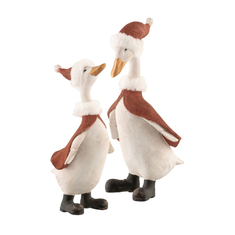 Aynsley Christmas Geese, Set Of 2