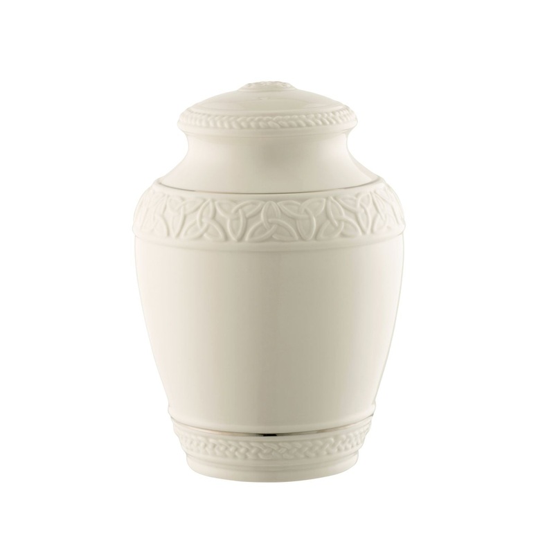 Belleek Christian Gifts – Celtic Urn, 7.3 (D) x 10.3 (H), 115 Fl Oz, White