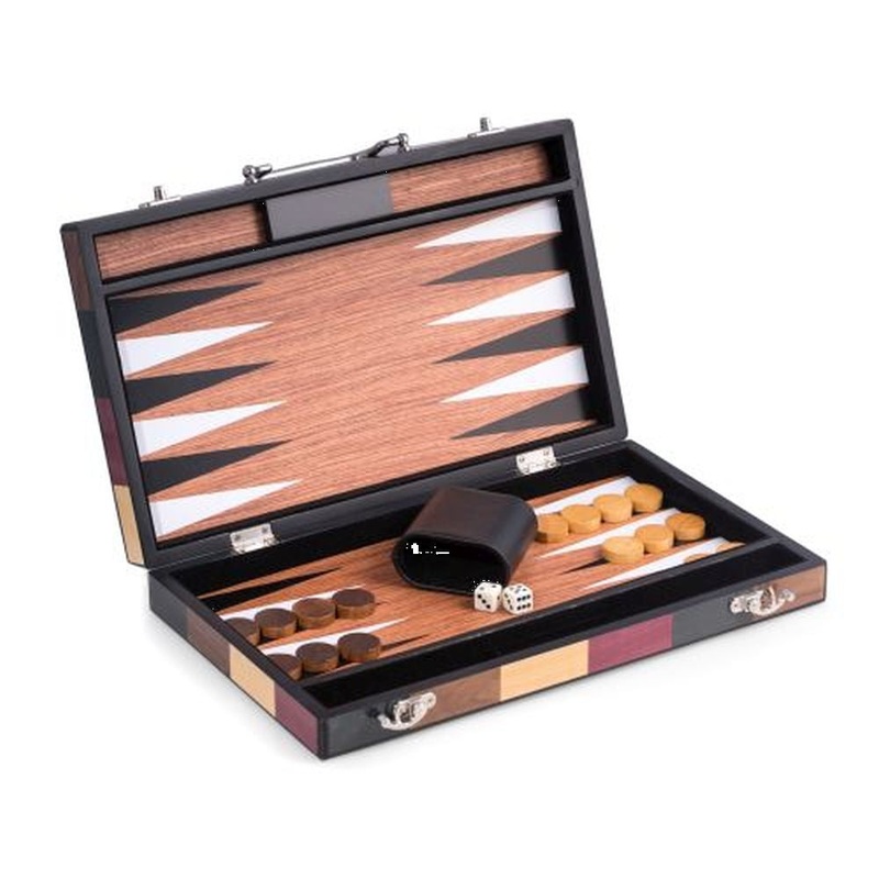 Bey Berk 15 Backgammon Set With Birch & Olive Wood Inlay