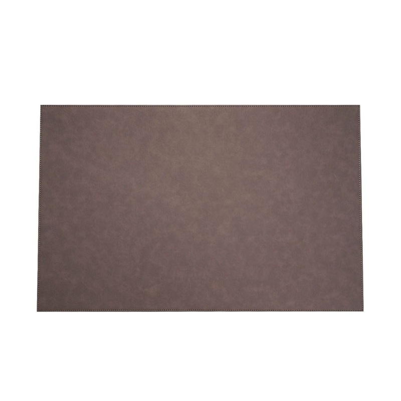 Bey Berk Dion Desk Pad Grey Leatherette