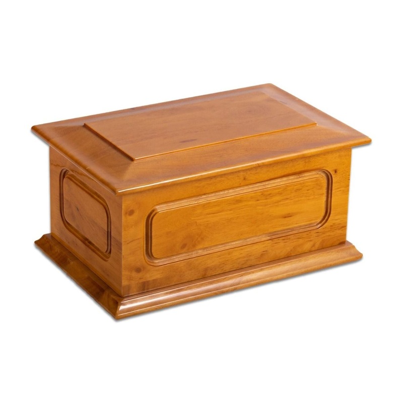 Bey Berk Urn Lacquered Oak Urn